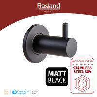 ขอแขวนเสื้อสแตนเลส MATT BLACK RASLAND สำหรับใช้แขวนเสื้อผ้า ผ้าเช็ดตัว หรือแขวนอุปกรณ์ต่าง ๆ ประหยัดพื้นที่จัดเก็บ  | RA W1523-W559