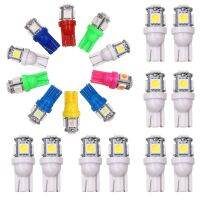 10Pcs T10 LED W5W 5050 5SMD 12V LED Car Interior Light License Plate Bulb Turn Lamps 5w5 t10 White Red Yellow Green Pink Blue