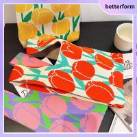 BETTERFORM ถักนิตติ้ง กระเป๋าถือแบบถือ งานทำมือ ตาข่ายตาข่ายตาข่าย ถุงเก็บสัมภาระ จุได้มาก ข้อมือปมข้อมือ กระเป๋าโท้ท ของผู้หญิง