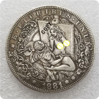 ประเภท #31Hobo นิกเกิลเหรียญ 1881-CC Morgan Dollar COPY COINS-แบบจำลองเหรียญที่ระลึก--hang yu trade