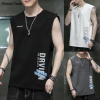 Xintian เสื้อกั๊กผู้ชายแห้งเร็วเนื้อบางสำหรับเสื้อยืดแขนกุดฤดูร้อนเสื้อลำลองเสื้อกันหนาวบาสเกตบอลดูดซับเหงื่อ