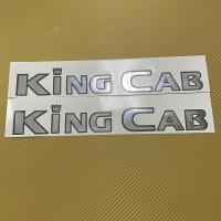 สติ๊กเกอร์* KING CAB งานฟอย ติดกระจกแคปกระบะ NISSAN ราคาต่อคู่ มี 2 ชิ้น