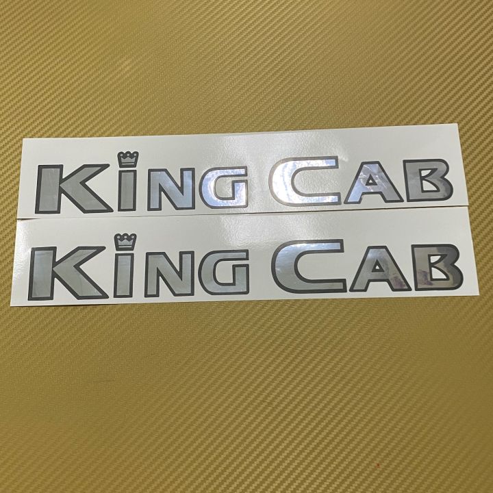 สติ๊กเกอร์-king-cab-งานฟอย-ติดกระจกแคปกระบะ-nissan-ราคาต่อคู่-มี-2-ชิ้น