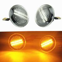 ไฟสัญญาณเลี้ยว LED เครื่องหมายด้านข้าง2ชิ้นสำหรับ Land Range Rover L322 2002-2012กระพริบตามลำดับตัวบ่งชี้ไฟกระพริบ