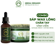 Combo sáp wax lông Umiha Organic dùng wax và triệt lông chân tay vĩnh viễn thumbnail