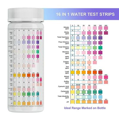 100pcs Drinking Water Test Kit Strips Multipurpose Home Chlorine PH Test Strips Kitchen Spa Swimming Pool Water Tester Paper Inspection Tools