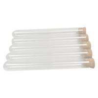 50Pcs 20X150Mm 30Ml Plastic Test Tube With Cork ,Clear Wedding Favor Gift Tube Package Tube