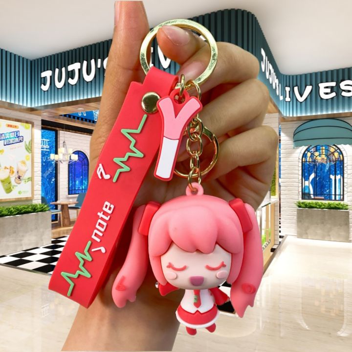 yf-anime-keychain-miku-pendant-chain-lanyard-car-keyring-llaveros-jewelry