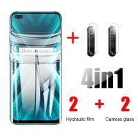 ฟิล์มไฮโดรเจล4-In-1บน Realme X3ฟิล์มป้องกันสำหรับ OPPO ซูเปอร์ซูม RMX2086ความปลอดภัยปกป้องหน้าจอไม่ใช่กระจก