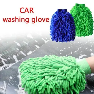 Car Washing Wool Mitt Automotive Cleaning Plush Gloves Breathable