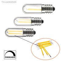 ✚ E12 E14 LED Bulb Dimmable 110V 220V Fridge Light 4W Lamp Filament COB Lamp for Chandelier Replace 30W HalogenLamps