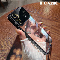 ROAZIC เคสใส่โทรศัพท์ฟิล์มเลนส์เคสสำหรับ VIVO V23e/V23e ไฟฟ้า5G C01-2ฝาหลังบางเฉียบกันกระแทก TPU เนื้อนิ่มโปร่งใส