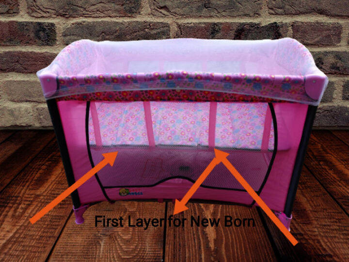 Baby Angel Crib PNC8106 Pink Floret With Mosquito Net Lazada PH