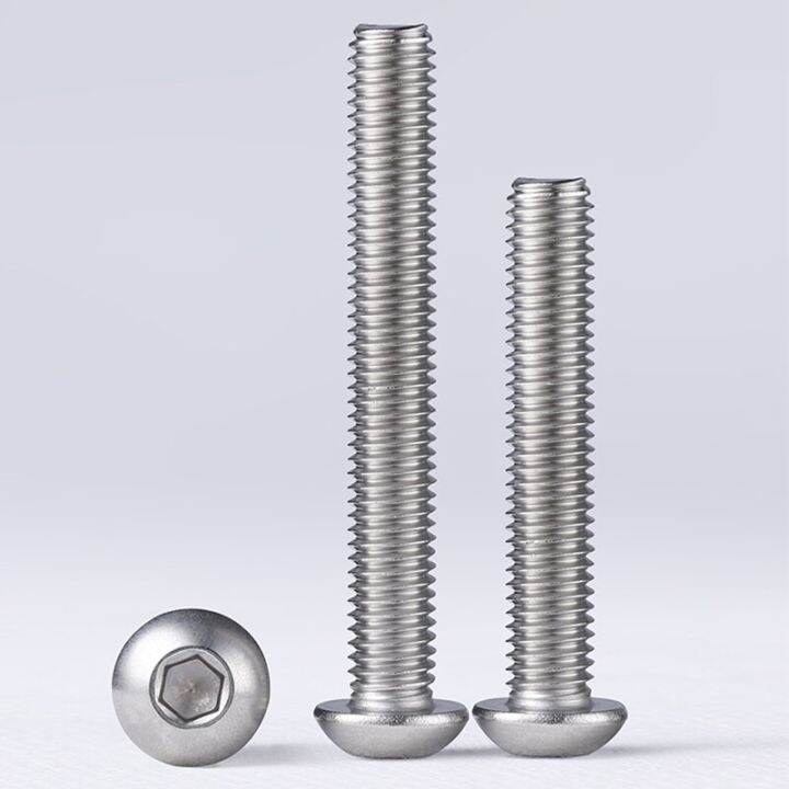 10pcs-round-head-hexagon-hex-socket-screw-4mm-60mm-length-allen-button-head-screw-bolt-m3-m4-m5-316-stainless-steel-nails-screws-fasteners