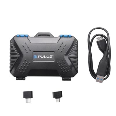 PULUZ Memory Card Reader CF TF Card Storage Bag SIM Card Case USB3.0 Waterproof Storage Bag for SD XQD CF TF SIM Cards Case Holder