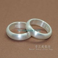 bdfszer 012A 999 sterling silver ring safe ring mens silver ring womens sterling silver couple pair of rings free engraving