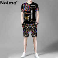 Naimo ฤดูร้อนชายชุด,เสื้อยืด,เสื้อผ้าผู้ชาย,แขนสั้นชุดกีฬา,สไตล์ร้อน