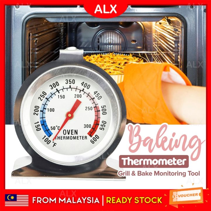 Oven Thermometer Cooker Temperature Stainless Steel Gauge Quality