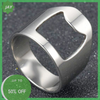 ?【Lowest price】Jay ที่เปิดขวดเบียร์แบบพกพาแหวนนิ้วออกแบบขวดถอดฝาสแตนเลส