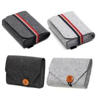Portable Storage Bag Earphone Charger Key Coin Package Case Protector Coin Bank Card Data Cable Felt Home Storage Pouch Travel