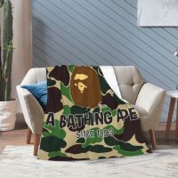 BAPE Super Soft Fleece Anti-Pilling Lightweight Throw Blanket