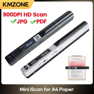 Mini Iscan Document & Images Scanner A4 Size JPG/PDF Formate Wifi 1050DPI  High Speed Portable LCD Display for Business Receipts