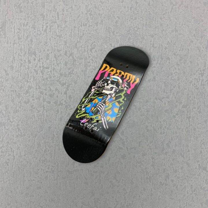 34Mm Fingerboard Deck With Graphic Maple Wood Board For Wooden Finger
