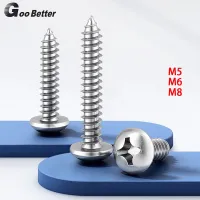 M5 M6 M8 Button Head Self Tapping Screw 304 Stainless Steel Round Head Phillips Screw