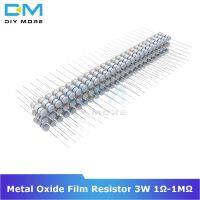 【2023】100PCS Metal Oxide Film Resistor 3W 5 +5 -5 1R-1M Ohm Resistance Diy Electronic Reseistor 1K 2.2K 4.7K 5.1K 6.8K 10K 15K 22K