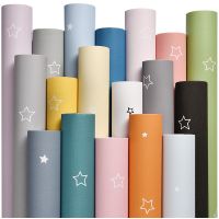 Baby Boy Girl Colorful Star Wallpaper Childs Bedroom Decor Self Adhesive PVC Furniture Wallpapers Kids Mural Cartoon Stars