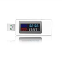 6 in 1 USB Tester DC4-30V IPS Display Digital Voltage Power Timing Capacity Meter Detector for Current, Voltage