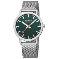 Mondaine CLASSIC 40 mm, Stainless Steel Forest Green Watch, A660.30360.60SBJ นาฬิกาข้อมือ