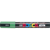 ญี่ปุ่น 5Pc X UNI MITSUBISHI Pencil MITSUBISHI PENCIL PC 5M 6 [Posca Medium Round Lead,Green] Abies5Star