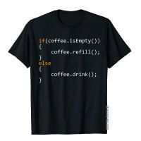 Funny Programmer Coffee Gift For Coders T-Shirt Cotton Unique Tops Shirt Coupons MenS T Shirt Vintage