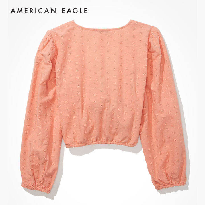 american-eagle-long-sleeve-tie-front-top-เสื้อ-ผู้หญิง-แขนยาว-ewsb-035-3102-199