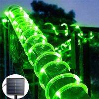 Solar Tube Rope Led Light Outdoor Garden Christmas Decoration Garland Xmas Solar Rope String Light Fairy Strip 32m/22m/12m/7m Bulbs  LEDs HIDs