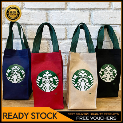 ❤️【Fast Delivery】Starbuck Coffee Handbag Reusable Pouch Tote Cup Carrier Bag Tumbler Carrier Holder