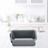 Instant Pot Electric Pressure Cooker Springform Loaf Pan with Tempered Glass Base Premium Non-Stick Silicone พิมพ์ขนมปังปอนด์แบรนด์แท้ for 5, 6 and 8 Qt Models Official Instant Pot Accessories นำเข้าอเมริกา USA Import