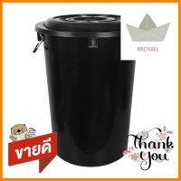 ถังน้ำพร้อมฝา NAM NGAI HONG 319+A 113.50 ลิตร สีดำBUCKET WITH LID NAM NGAI HONG 319+A 113.50L BLACK **พลาดไม่ได้แล้วจ้ะแม่**