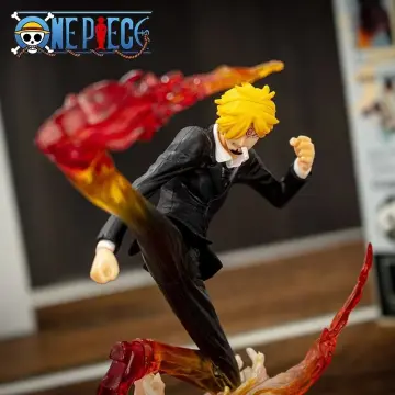 One Piece Figure – Sanji Sculpture Black Leg Fire Battle Action Figure