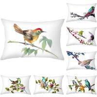 Clarissali and bird pillowcase throw cushion 30 x 50 polyester printed home decoration