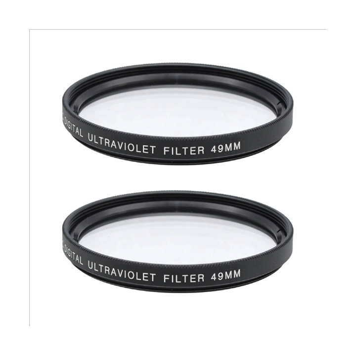 2pcs-uv-filter-lens-camera-lens-filter-with-hd-resistant-uv-filter-for-49mm-camera-lens
