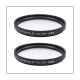 2Pcs UV Filter Lens Camera Lens Filter with HD Resistant UV Filter for 49mm Camera Lens