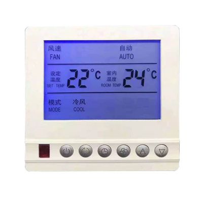 เทอร์โมทำความร้อนใต้พื้นแบบปรับได้สำหรับตัวควบคุมความร้อนอัจฉริยะแผงควบคุมอุณหภูมิพร้อมจอแสดงผล LCD Durab