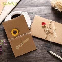 25pcs Kraft Paper Handmade Dry Flower Invitation Greeting Card Birthday Mother 39;s Day with Envelope Christmas Wedding Favors