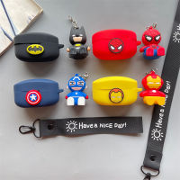 [มีในสต็อก] SONYS LinkBuds S Bat-Mans Iron Mans SpiderMans กัปตันอเมริกาหูฟังซิลิโคนฝาครอบหูฟังบลูทูธเคสป้องกันการตัดเสียงรบกวนการ์ตูนน่ารักซิลิโคนนิ่ม