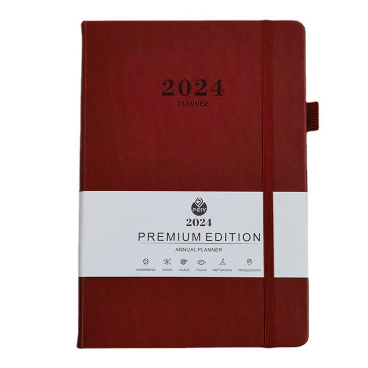 2024-english-yearly-calendar-365-days-yearly-planner-notebook-planner-manual-monthly-plan-study-daily-office-planner