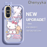 เคส Chenyyka สำหรับ Huawei Nova 10 Nova 10 Pro ลายการ์ตูนแมว Hello Kitten น่ารักใหม่อัปเกรดซิลิโคนสีนิ่มเคสมือถือกันกระแทกแบบใสสร้างสรรค์เคสโปร่งใสลายกล้องถ่ายรูปป้องกัน