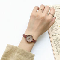 Retro Brown Women Watches Qualities Small Ladies Wristwatches Vintage Leather Bracelet Watch Fashion Brand Female Quartz Clock