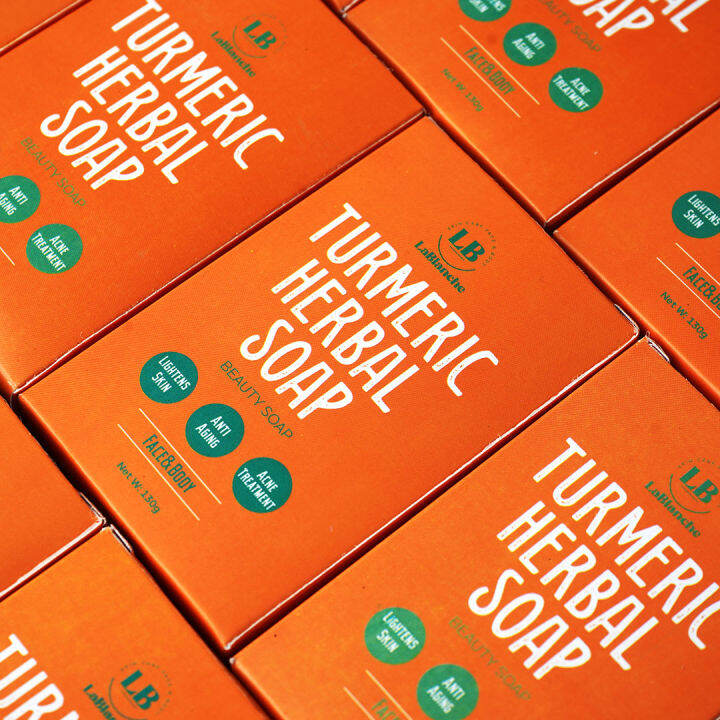La Blanche Herbal Turmeric Soap 6+1 Lazada PH